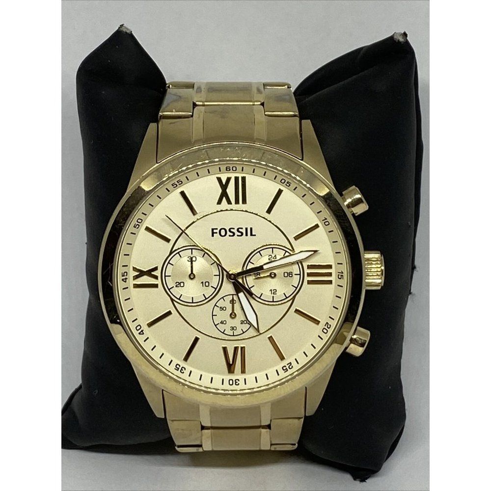 Fossil Flynn BQ1128 Men Gold Stainless Steel Analo